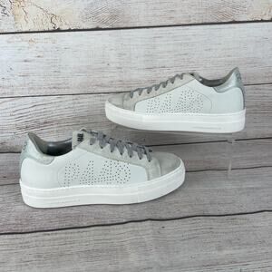 P448 Thea Womens EU 37 US 6.5-7 Sneakers Gray Suede
